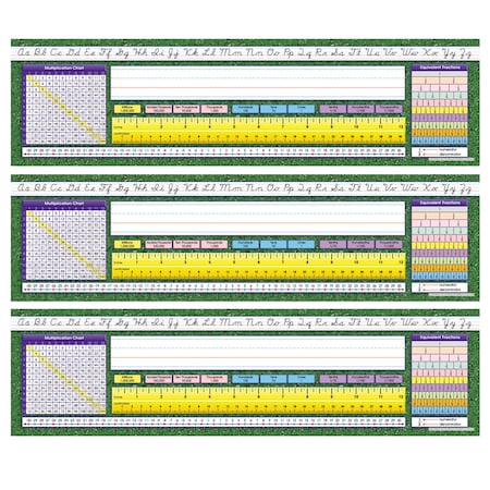 Modern Cursive Intermediate Desk Plates, 19 X 5, PK108